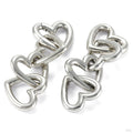 Heart Chain Weights from Symmetry Body Jewelry in white brass