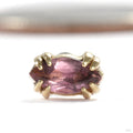 Held Press-fit End in Gold from Sacred Symbols with amethyst