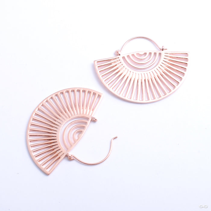 Helios Earrings from Tether Jewelry in rose gold