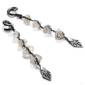 Herkermer Cascade Dangles with Clear Quartz from Diablo Organics