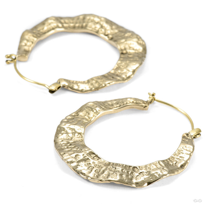 Hervør Earrings from Queen of the Ashes in brass