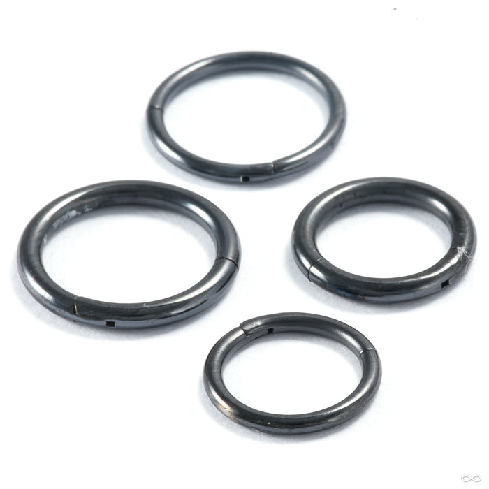 High Polish Clicker from Black Forest Jewelry in black niobium