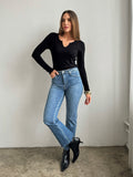 Highland Crop Flare Jeans - Stitch And Feather