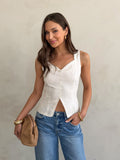 Hold Me Close Linen Top - Stitch And Feather