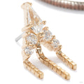 Holy Smokes Press-fit End in 14k Yellow Gold with Clear CZ from Ember Body Jewelry