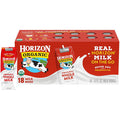 Horizon Organic Shelf Stable Whole Milk Boxes, Pack of 18 - 8g Protein per Serving