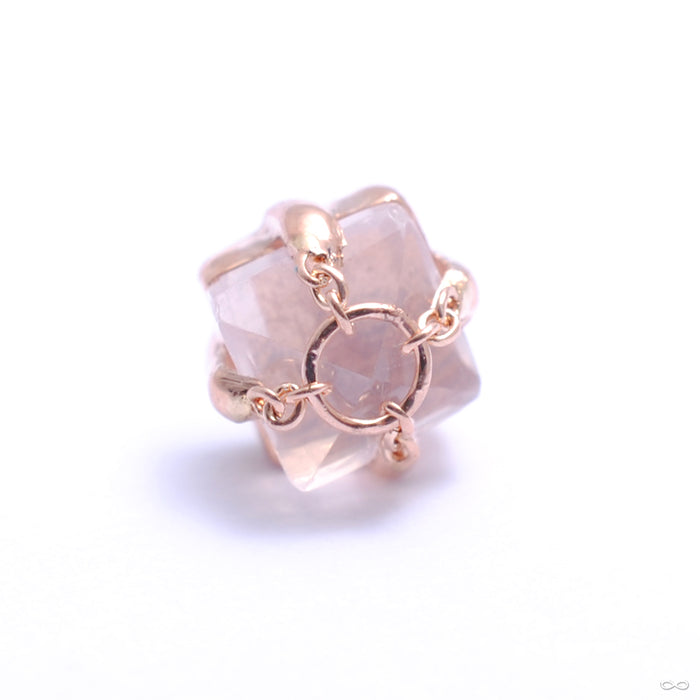 How Dare You Press-fit End in Gold from Pupil Hall with rose quartz