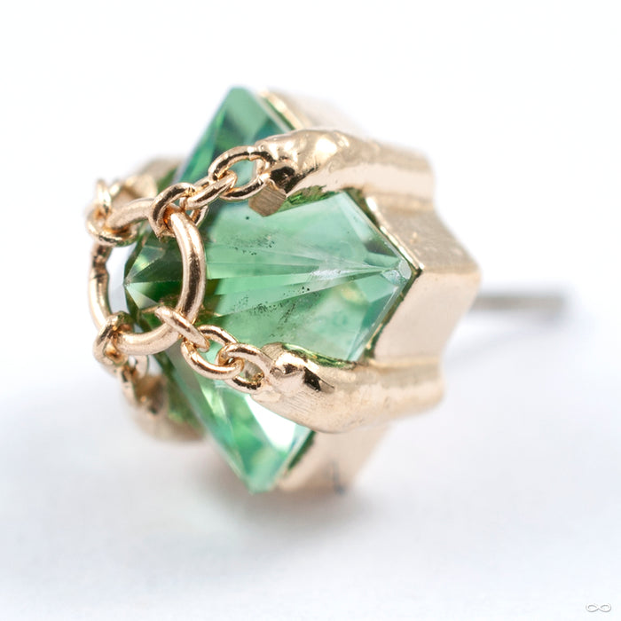 14k Yellow Gold / Green Topaz