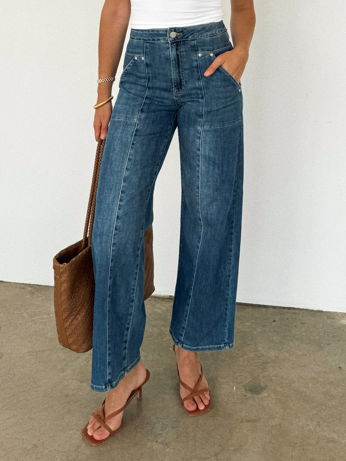 Hugo Wide Leg Jeans - Stitch And Feather