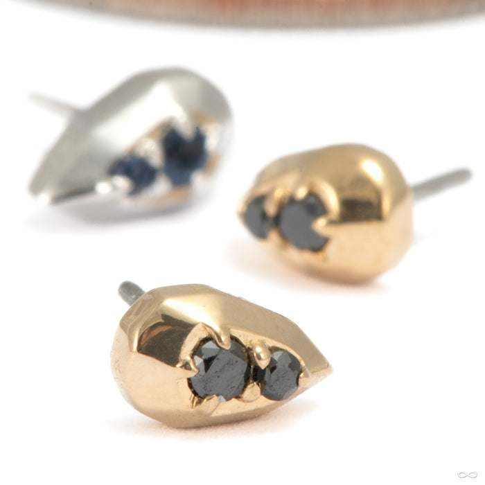 Hydro Gem Press-fit End in Gold from Tether Jewelry group photo