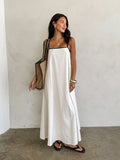 Ida Linen Maxi Dress - Stitch And Feather