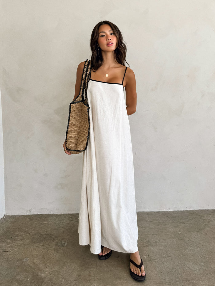 Ida Linen Maxi Dress - Stitch And Feather