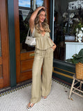 Idalia Linen Pants - Stitch And Feather