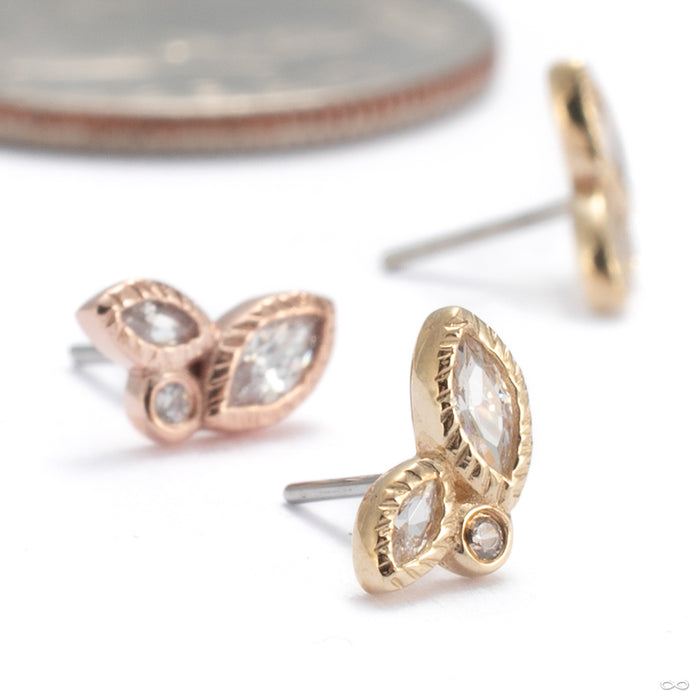 Impulse Press-fit End in Gold from Buddha Jewelry group photo