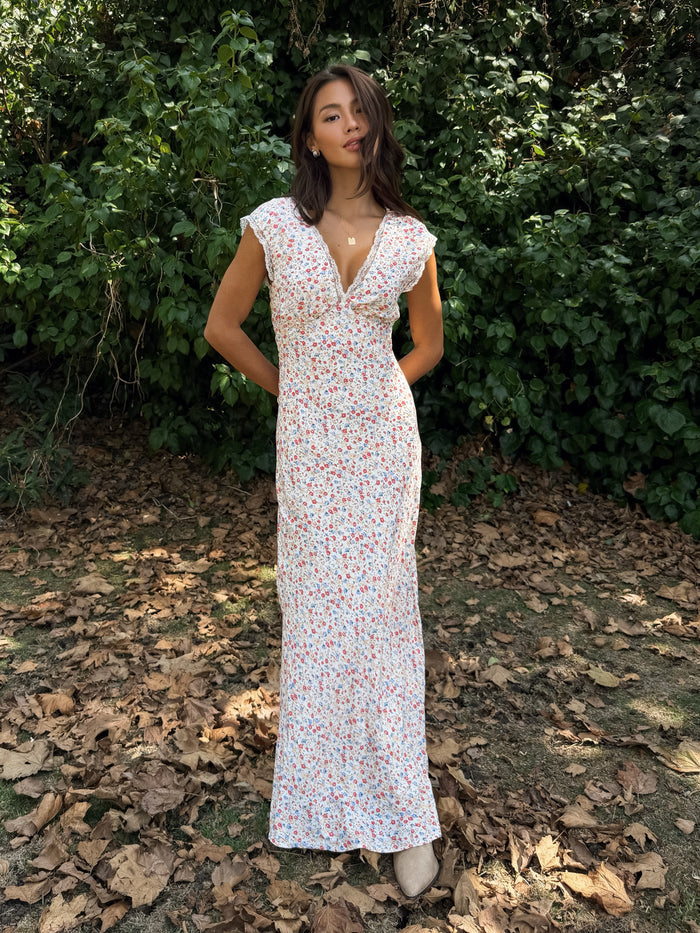 Ismerie Floral Maxi Dress - Stitch And Feather