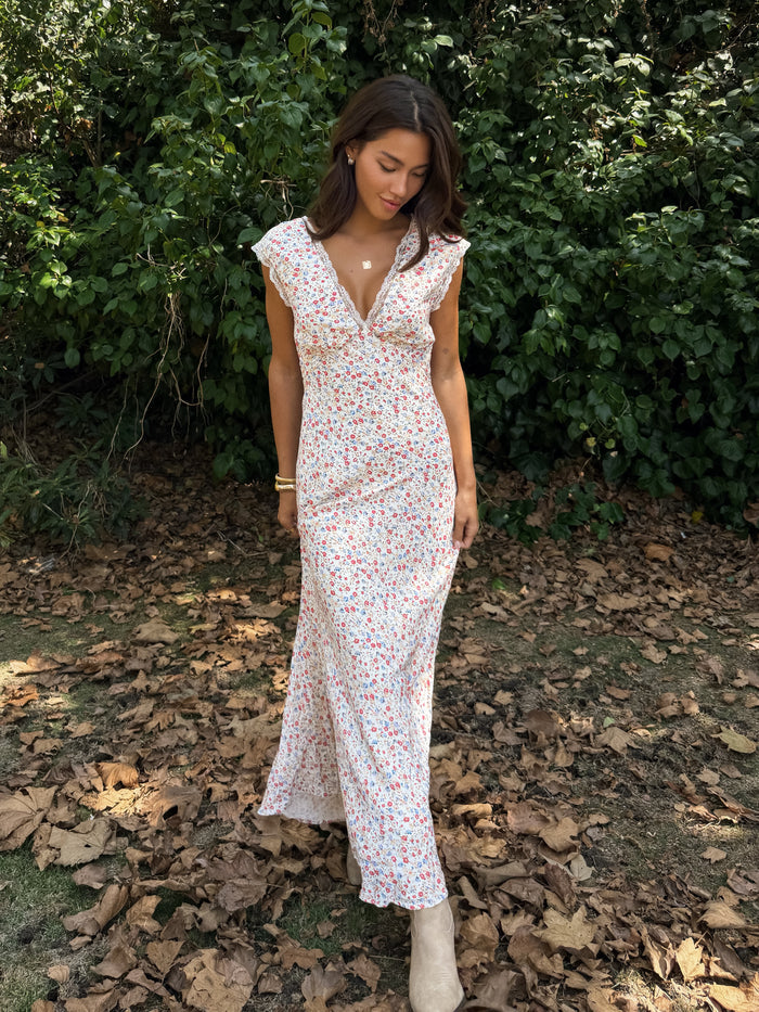 Ismerie Floral Maxi Dress - Stitch And Feather