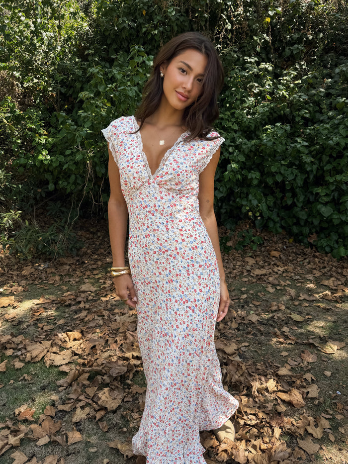 Ismerie Floral Maxi Dress - Stitch And Feather