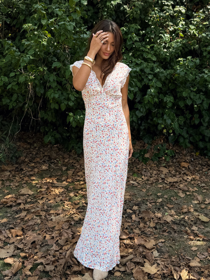 Ismerie Floral Maxi Dress - Stitch And Feather