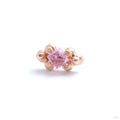 It Figures Press-fit End in Gold from Pupil Hall with Pink Sapphire