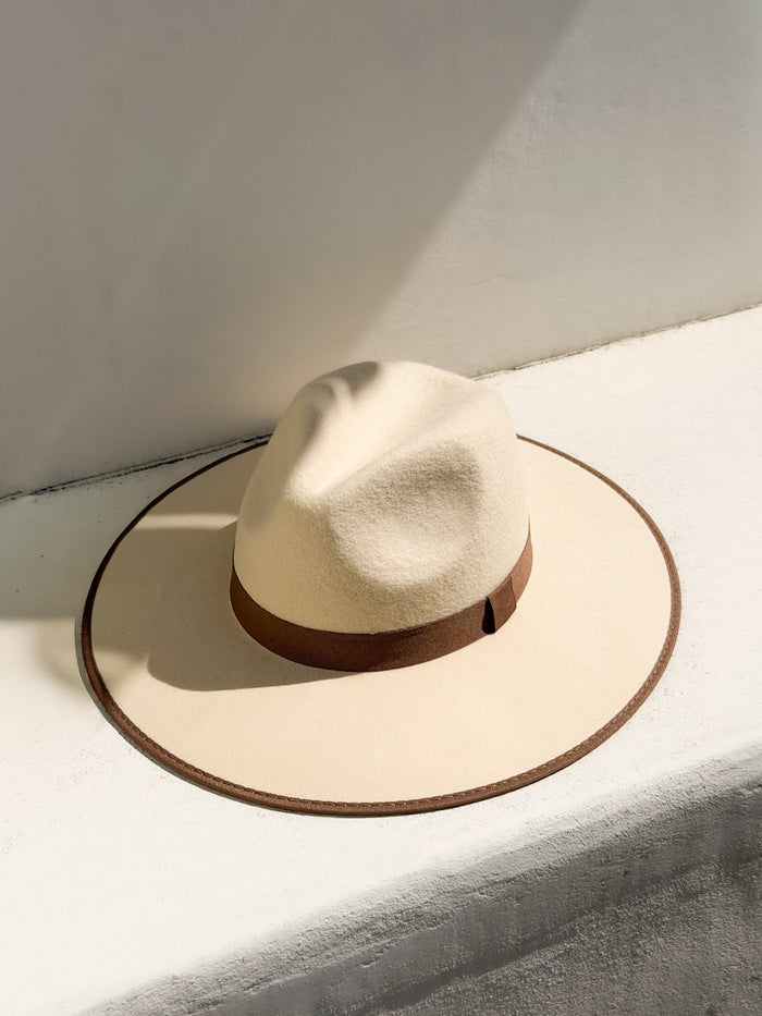 Janine Fedora in Cream - Stitch And Feather