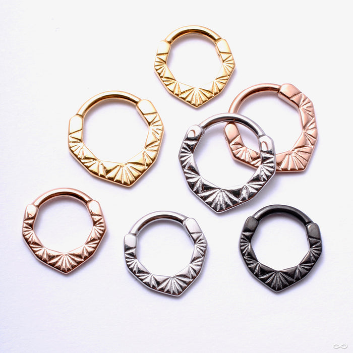Janus Clicker from Tether Jewelry in assorted materials
