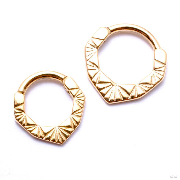 Janus Clicker from Tether Jewelry in yellow gold