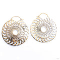 Jazz Hoops from Diablo Organics in brass