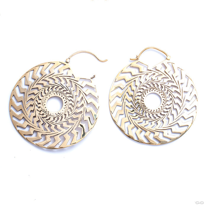 Jazz Hoops from Diablo Organics in brass