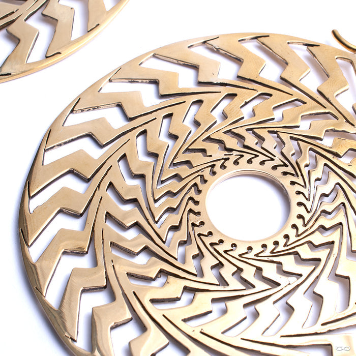 Jazz Hoops from Diablo Organics in brass