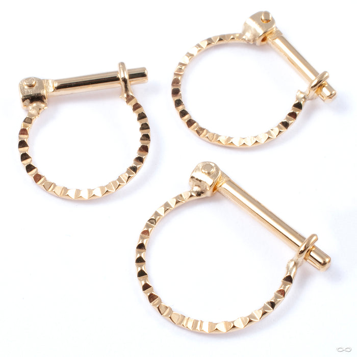 Joy Hinged Ring in Gold from Quetzalli in various sizes