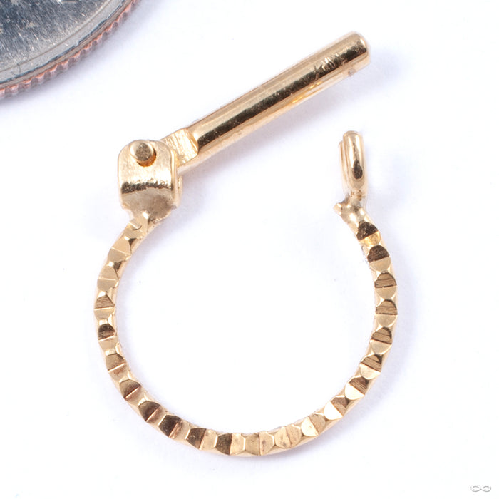 Joy Hinged Ring in Gold from Quetzalli open view