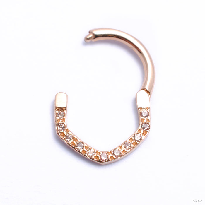 Joy Wonder Clicker in Gold from Pupil Hall with white sapphires