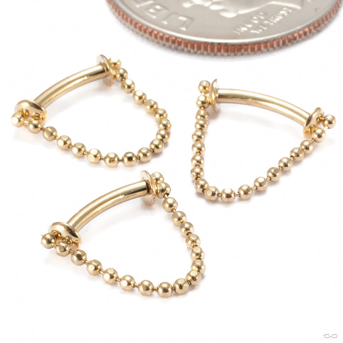 Just A Peek Beaded Press-fit Ring in Gold from Pupil Hall group photo