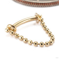 Just A Peek Beaded Press-fit Ring in 14k Yellow Gold from Pupil Hall