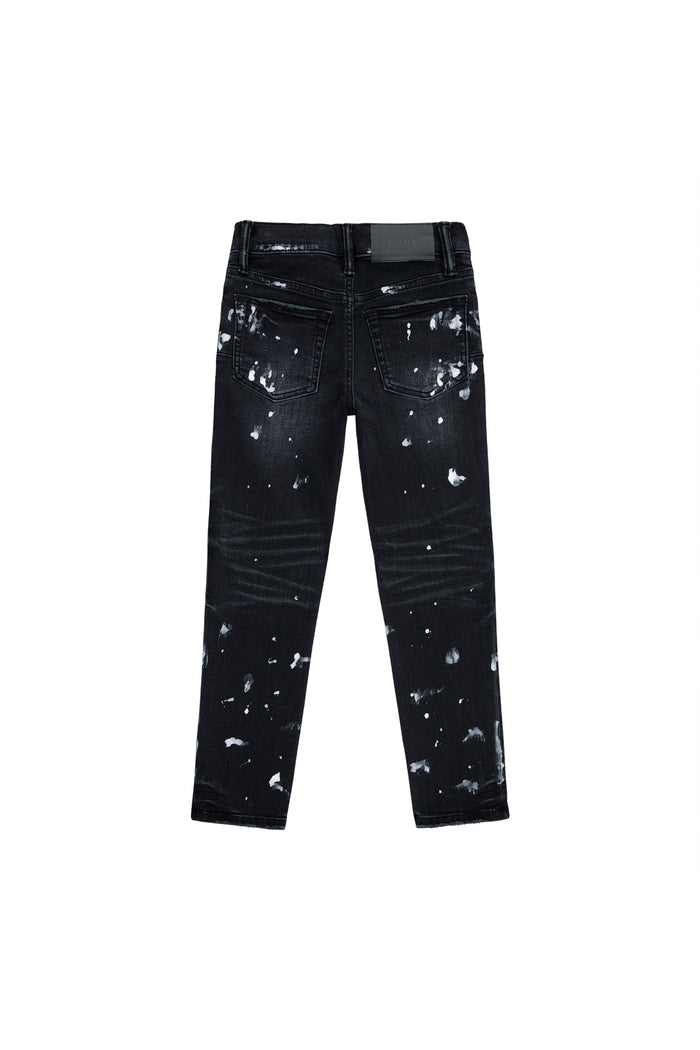 Kids' Paint Repair Denim Stretch Skinny with 5 Pocket Styling, available in sizes XS to XL.