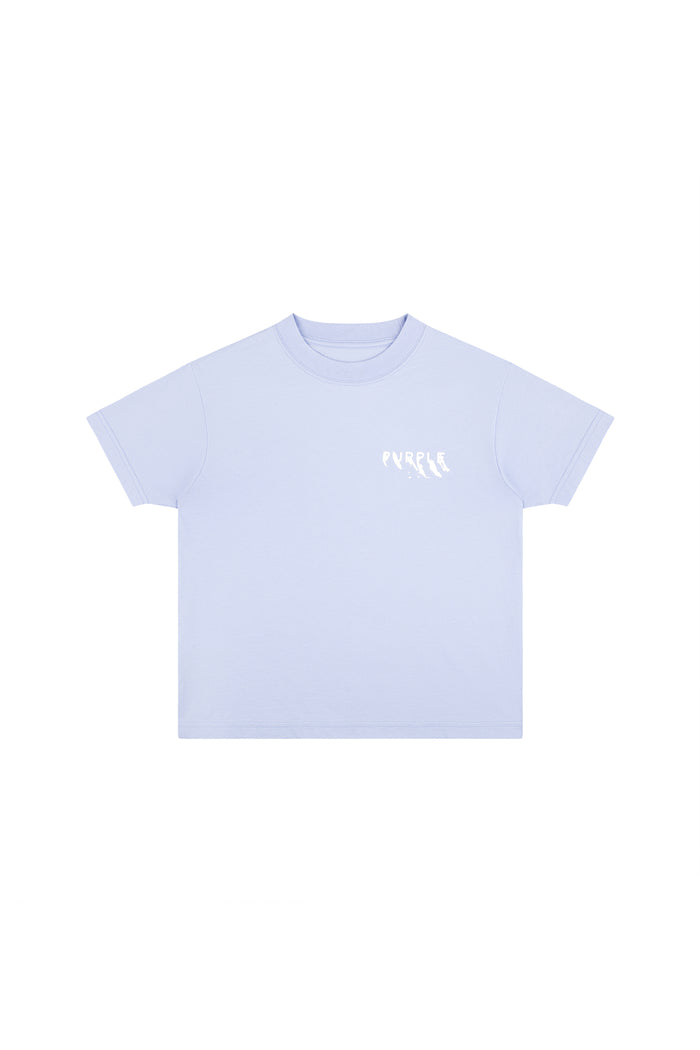 Kids' Painted Wordmark Tee in size XS (4-5) with a relaxed fit and screen printed design.