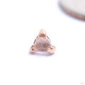 Kinda Sorta Press-fit End in Gold from Pupil Hall with rose quartz