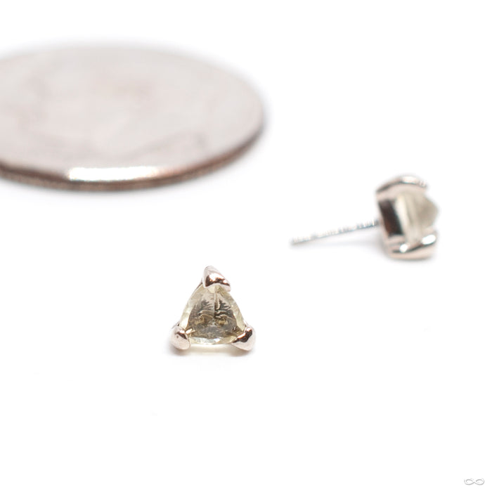 Kinda Sorta Press-fit End in Gold from Pupil Hall with lemon quartz