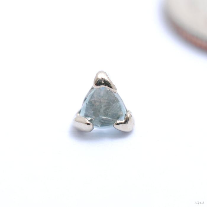 Kinda Sorta Press-fit End in Gold from Pupil Hall with sky blue topaz