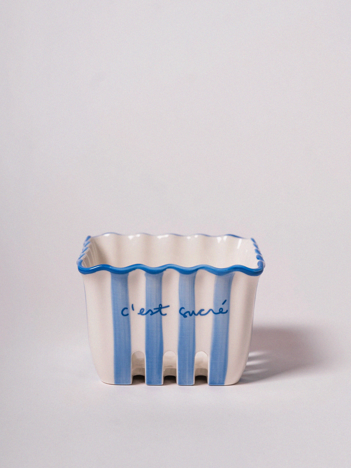 Kinsey Mini Berry Basket in Blue - Stitch And Feather