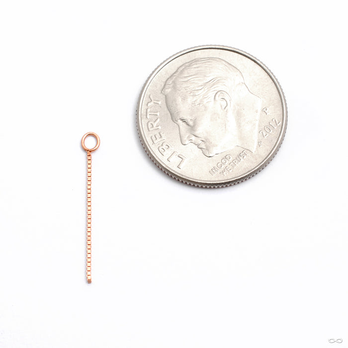Kite Tail Charm in Gold from Quetzalli in rose gold
