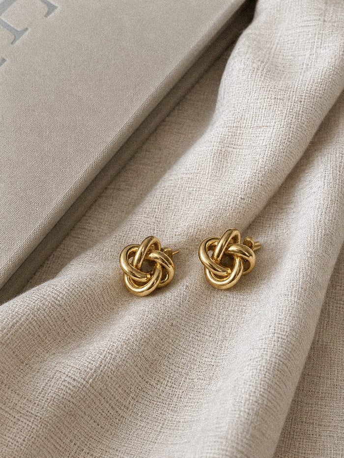 Knot Earrings - Stitch And Feather