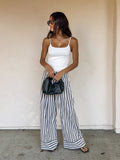 Koa Stripe Wide Leg Pants - Stitch And Feather