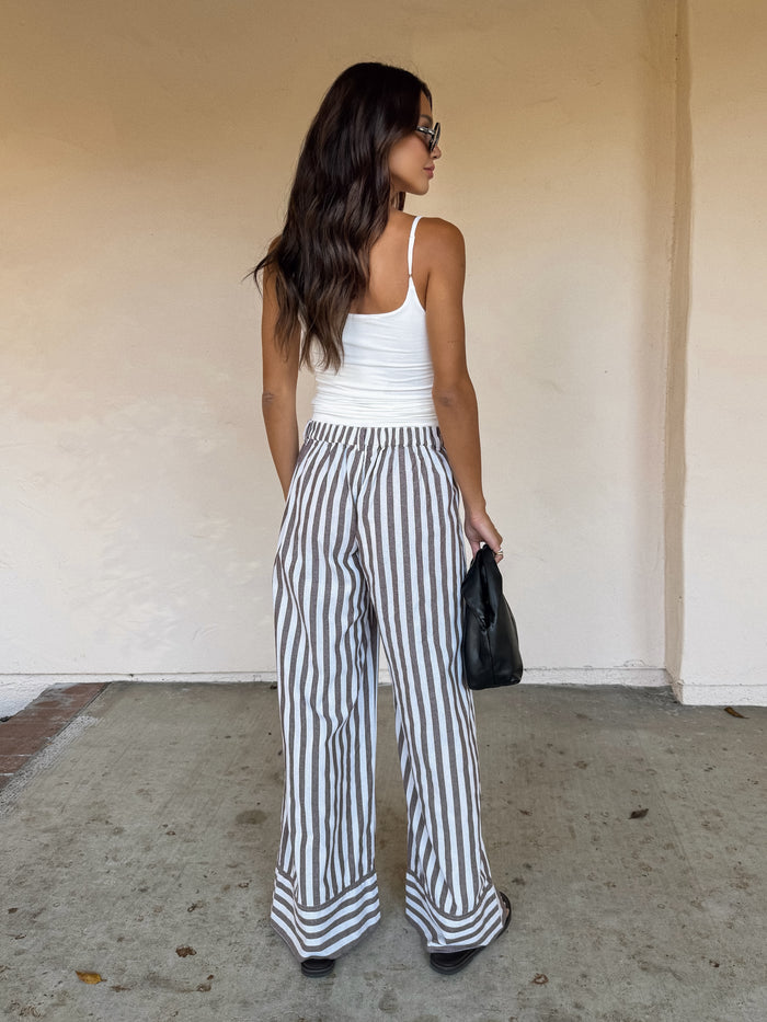 Koa Stripe Wide Leg Pants - Stitch And Feather
