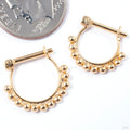 Koi Hinged Ring in Gold from Quetzalli in various sizes in yellow gold