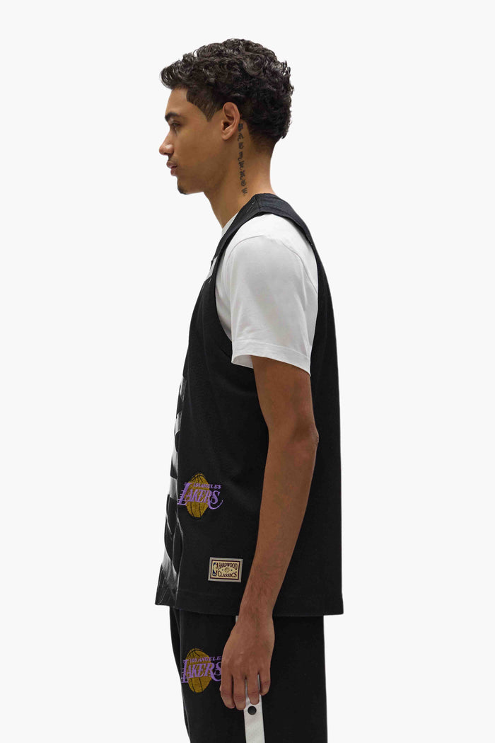 LA Lakers Mesh Jersey, oversized fit, with embroidered fabric applique graphics
