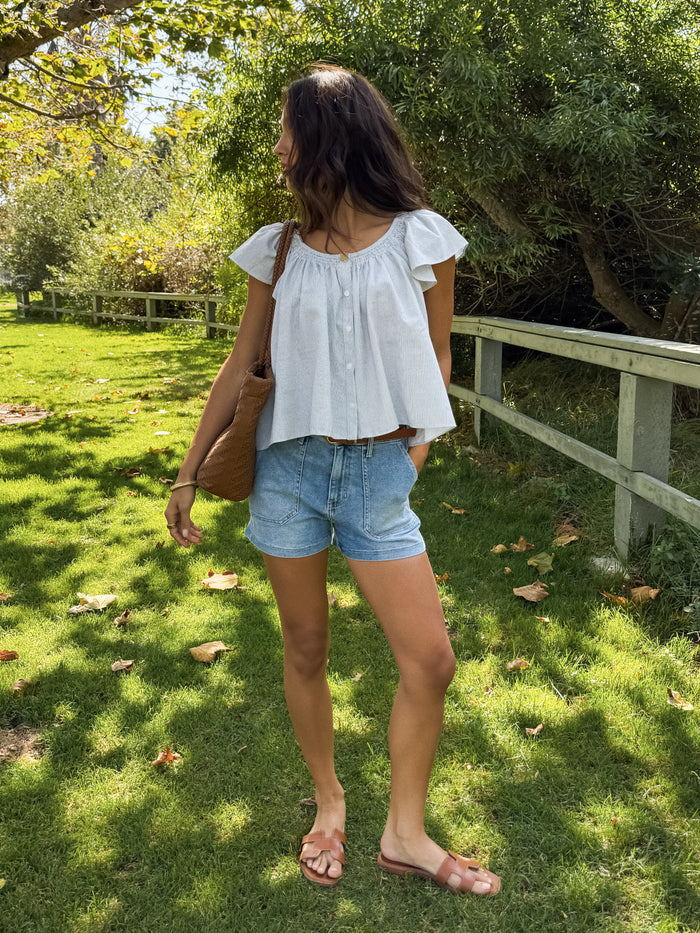 Langley Stripe Top - Stitch And Feather