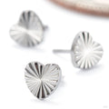Laser Heart Press-fit End in Titanium from Junipurr Jewelry group photo