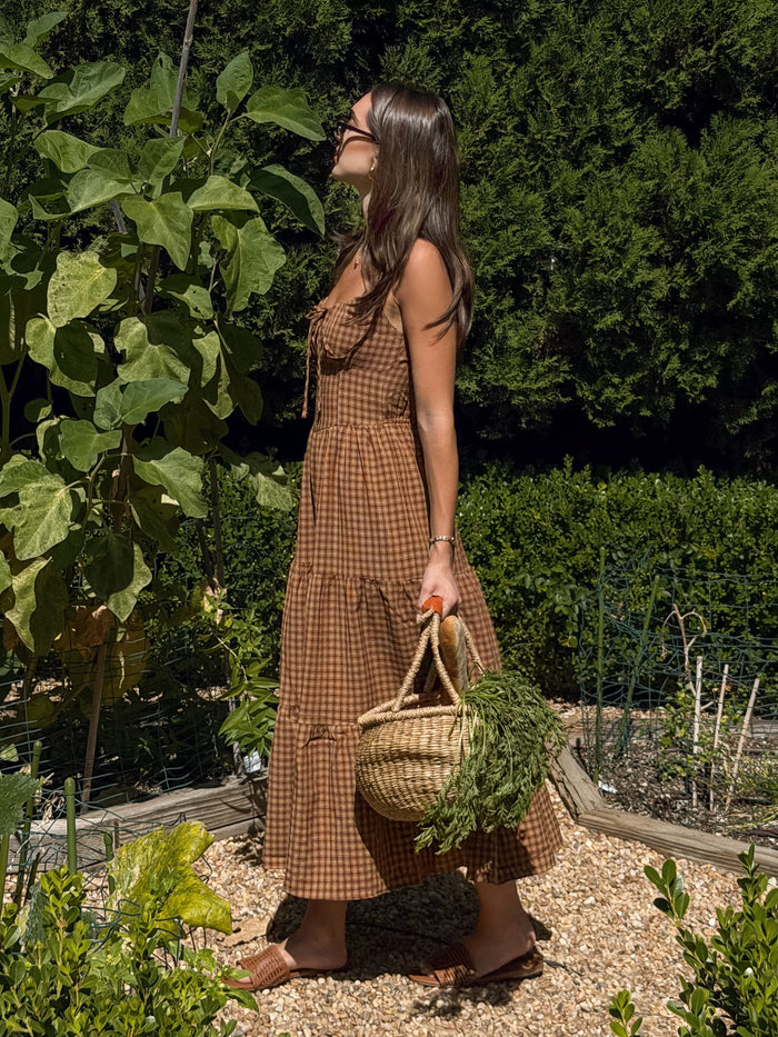 Lavinia Plaid Midi Dress - Stitch And Feather