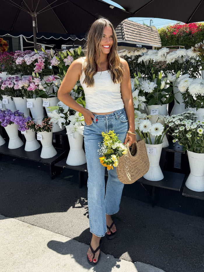 Lemon Market Tank Top - Stitch And Feather